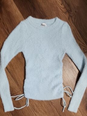 Princess Polly Blue Fuzzy Sweater